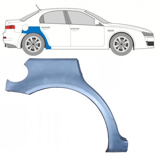 ALFA ROMEO 159 2005-2012 WIELKAST REPARATIE PANEEL PANEL / RECHTS