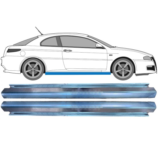 Reparatie dorpel voor Alfa Romeo GT 2003-2010 / Links + Rechts / Set 16150