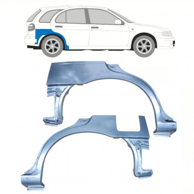 Reparatiepaneel achterspatbord voor Nissan Almera 1995-2000 / Links + Rechts / Set 10223