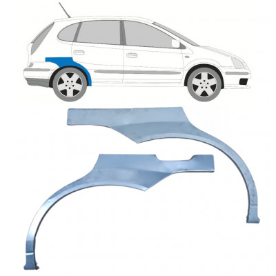 Reparatiepaneel achterspatbord voor Nissan Almera Tino 2000-2006 / Links + Rechts / Set 10585