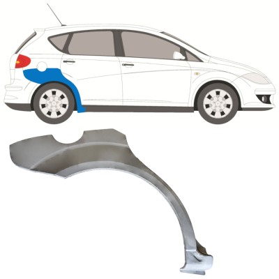 Reparatiepaneel achterspatbord voor Seat Altea 2004-2015 / Rechts 15046