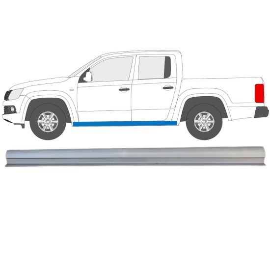 Reparatie dorpel onderste deel voor Volkswagen Amarok 2010-2022 / Links 15099
