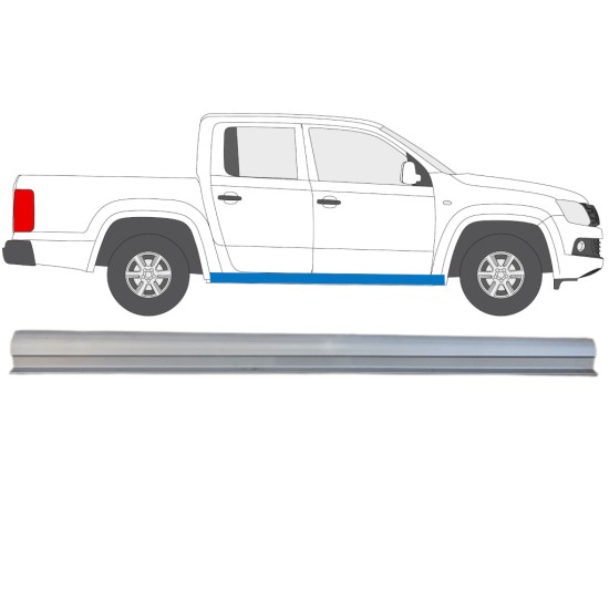 Reparatie dorpel onderste deel voor Volkswagen Amarok 2010-2022 / Rechts 15098
