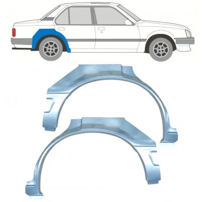 Reparatiepaneel achterspatbord voor Opel Ascona C / Vauxhall Cavalier 1981-1988 / Links + Rechts / Set 9705