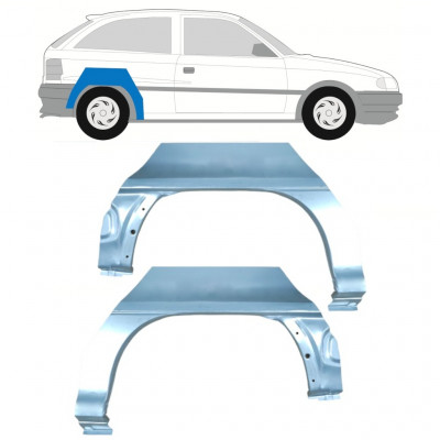 Reparatiepaneel achterspatbord voor Opel Astra 1991-2002 / Links + Rechts / Set 9680