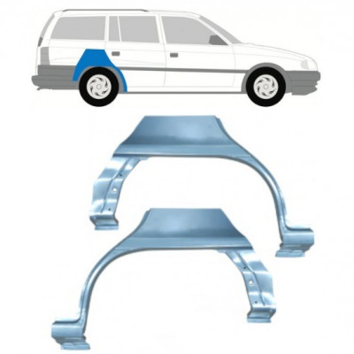 Reparatiepaneel achterspatbord voor Opel Astra 1991-2002 / Links + Rechts / COMBI / Set 9685