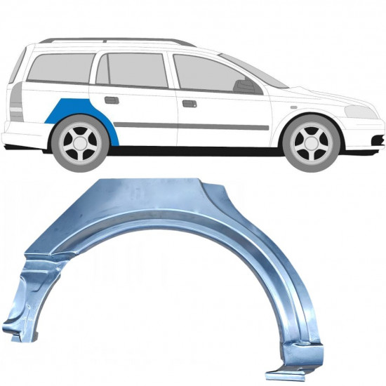 OPEL ASTRA 1998-2009 STATIONWAGEN WIELKAST REPARATIE PANEEL / RECHTS