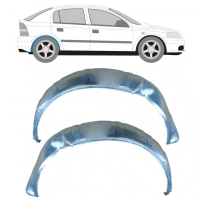 Binnenste reparatiepaneel achter wielkast voor Opel Astra 1998-2009 / Links + Rechts / Set 10633