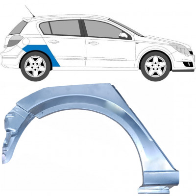 Reparatiepaneel achterste spatbord onderste deel voor Opel Astra 2003-2014 / Rechts 6870