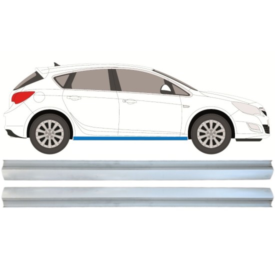 Reparatie dorpel voor Opel Astra J 2009-2015 / Links = Rechts (symmetrisch) / Set 15221