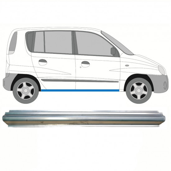 Reparatie dorpel voor Hyundai Atos 1997-2002 / Links = Rechts (symmetrisch) 8613