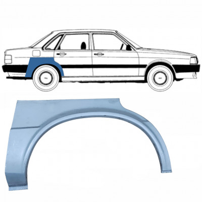 Reparatiepaneel achterspatbord voor Audi 80 B2 1978-1986 / Rechts 8891