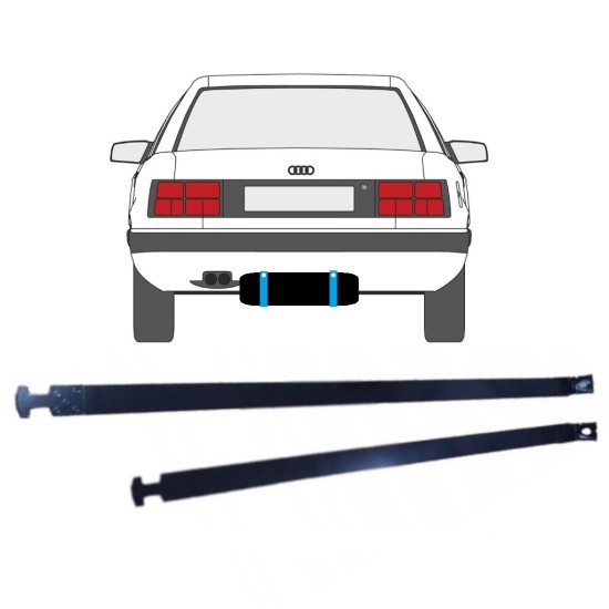 Brandstoftank klemmen voor Audi 100 C3 1982-1990 14955