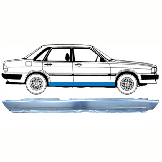 Volledige dorpel voor Audi 80 B2 1978-1986 / Rechts 9114