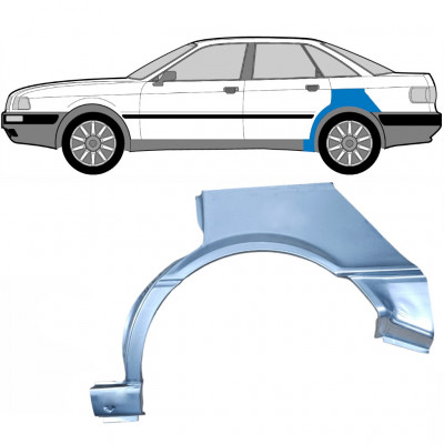 Reparatiepaneel achterspatbord voor Audi 80 B3 1986-1991 / Links 6425