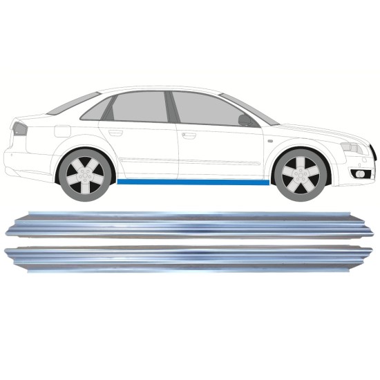 Reparatie dorpel voor Audi A4 B7 2004-2007 / Links + Rechts / Set 15176