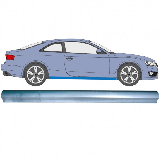 Reparatie dorpel voor Audi A5 S5 B8 2007-2016 / Links = Rechts (symmetrisch) 12892