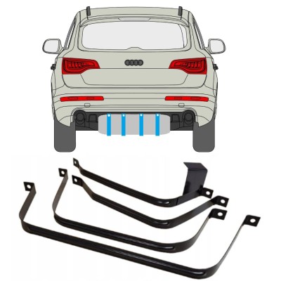 Brandstoftank klemmen voor Audi Q7 2005-2015 15029