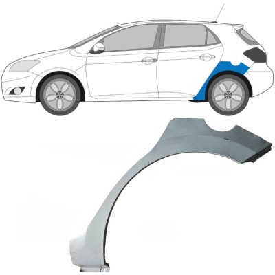 Reparatiepaneel achterspatbord voor Toyota Auris 2007-2012 / Links 16854