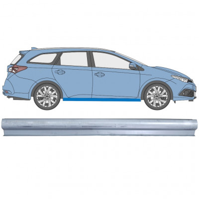 Reparatie dorpel voor Toyota Auris 2013-2018  COMBI / Links = Rechts (symmetrisch) 12450