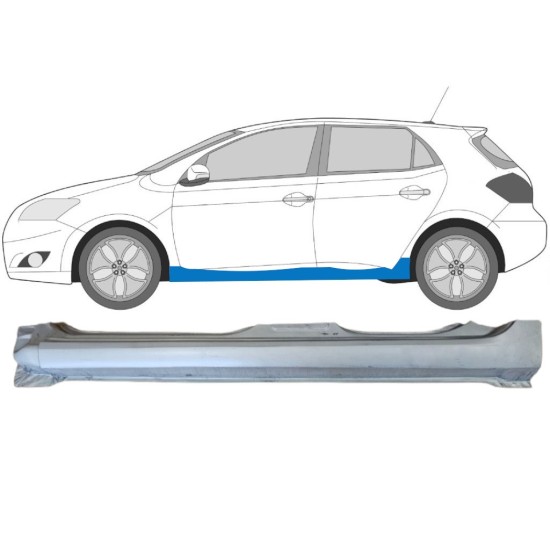 Volledige dorpel voor Toyota Auris 2007-2012 / Links 15090