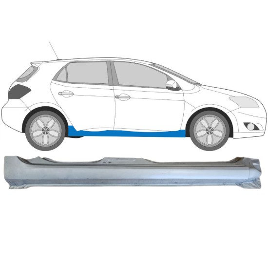 Volledige dorpel voor Toyota Auris 2007-2012 / Rechts 15089