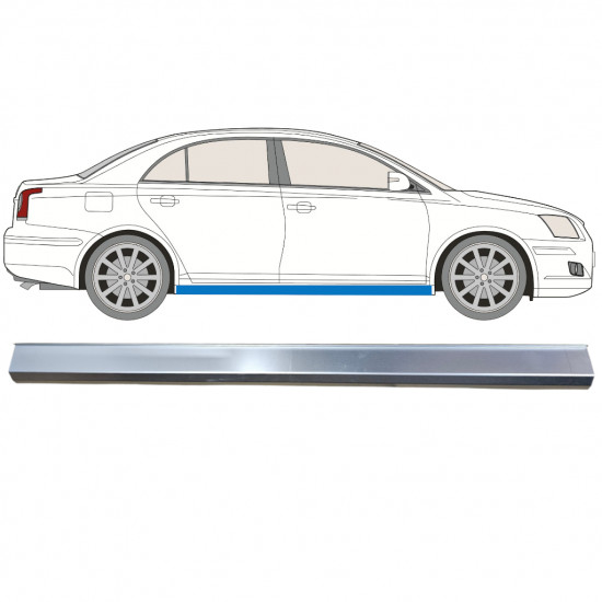 Reparatie dorpel onderste deel voor Toyota Avensis T25 2003-2008 / Links = Rechts (symmetrisch) 12865