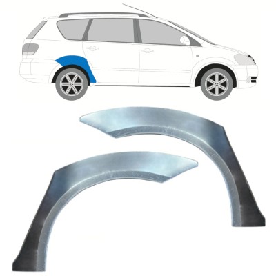 Reparatiepaneel achterspatbord voor Toyota Avensis Verso 2001-2011 / Links + Rechts / Set 15878