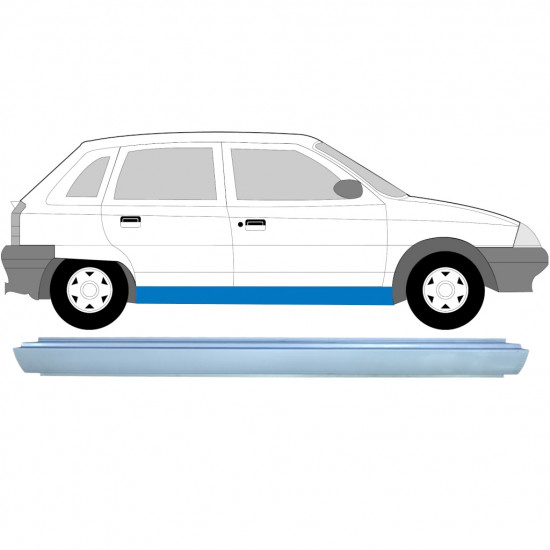 Reparatie dorpel voor Citroen AX 1986-1998 / Links = Rechts (symmetrisch) 6457