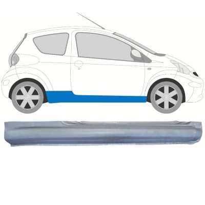 Volledige dorpel voor Toyota Aygo 2005-2012 / Rechts 14558