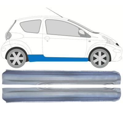 Volledige dorpel voor Toyota Aygo 2005-2012 / Links + Rechts / Set 14560