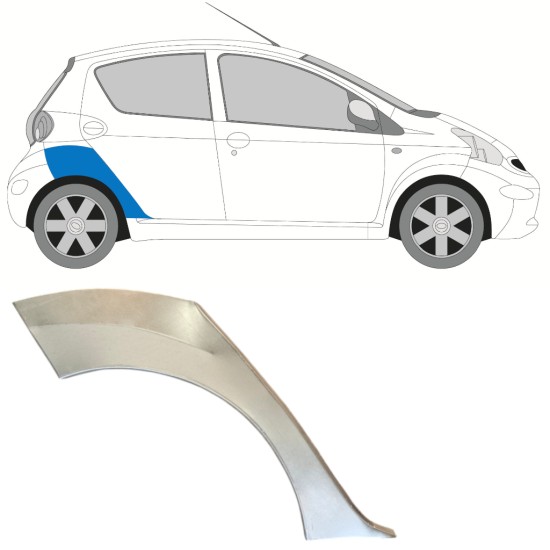 Reparatiepaneel achterspatbord