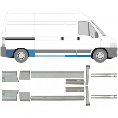 FIAT DUCATO BOXER RELAY GEMIDDELDE WIELBASIS 1994- DORPEL REPARATIEPANEEL ACHTERWIELPANEEL / SET