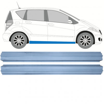 Reparatie dorpel voor Mercedes A-class 2004-2012 / Links = Rechts (symmetrisch) / Set 11153