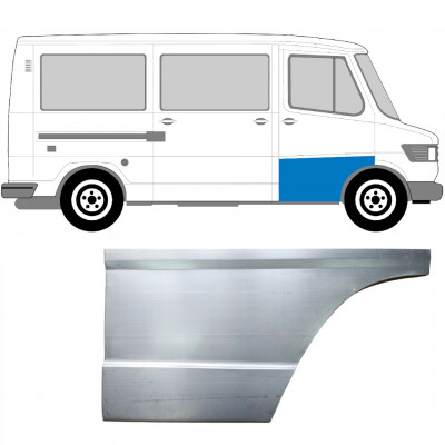 Reparatiepaneel voordeur hoge voor Mercedes T1 1977-1996 / Rechts 5226