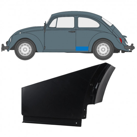 Volkswagen Kaefer 1947-1985 Achterspatbord reparatiepaneel / Links