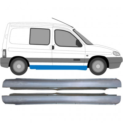 Reparatie dorpel voor Peugeot Partner 1996- / Links + Rechts / Set 10643