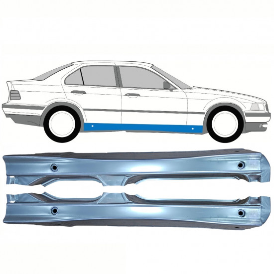 Volledige dorpel voor BMW 3 E36 1990-2000 / Links + Rechts / Set 10856