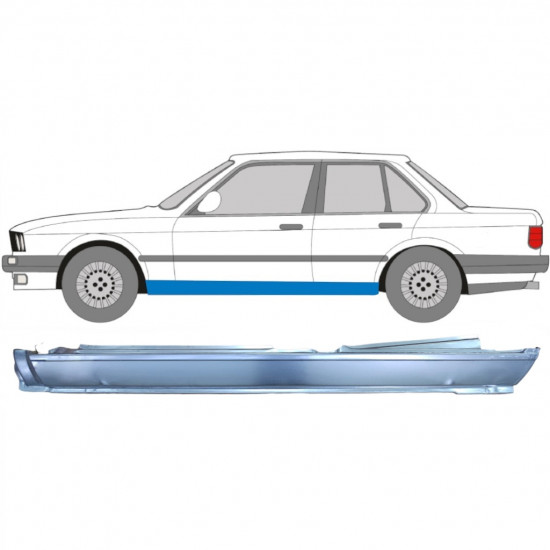 BMW 3 E30 1982-1994 4 DEUR VOL DORPEL REPARATIEPANEEL / LINKS