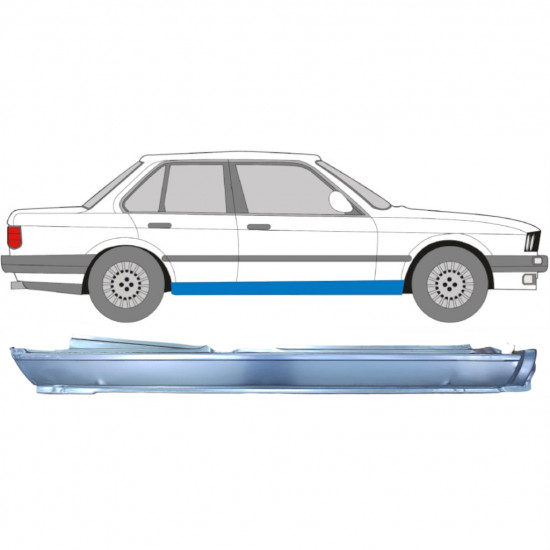 BMW 3 E30 1982-1994 4 DEUR VOL DORPEL REPARATIEPANEEL / RECHTS