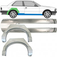 Reparatiepaneel dorpel + achterspatbord voor BMW 3 E30 1987-1994 / Links + Rechts / Set 9518