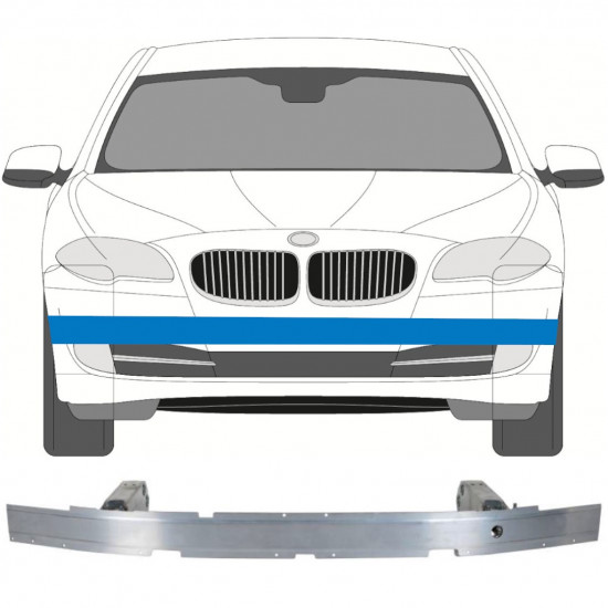 Versterking voorbumper / balk voor BMW 5 F10 F11 2009- 5175