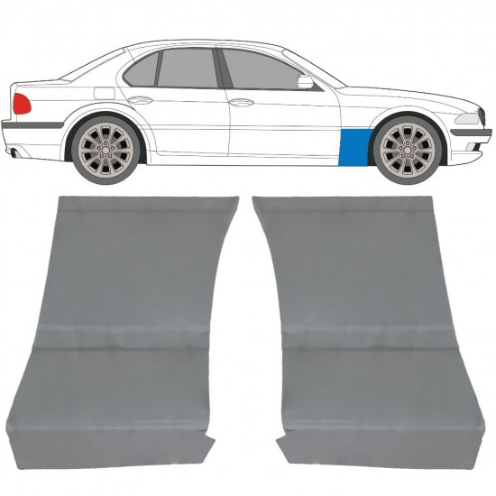 Reparatiepaneel voorspatbord voor BMW 7 E38 1994-2001 / Set 11787