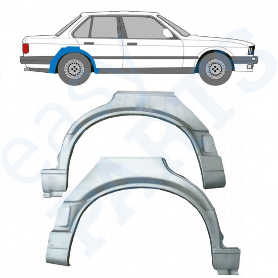 BMW 3 E30 1987-1994 4 DEUR WIELKAST REPARATIE PANEEL / SET