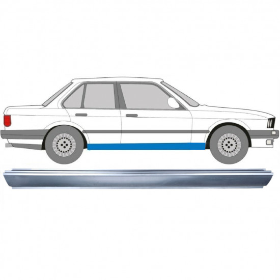 BMW 3 E30 1982-1994 DORPEL REPARATIEPANEL / RECHTS = LINKS