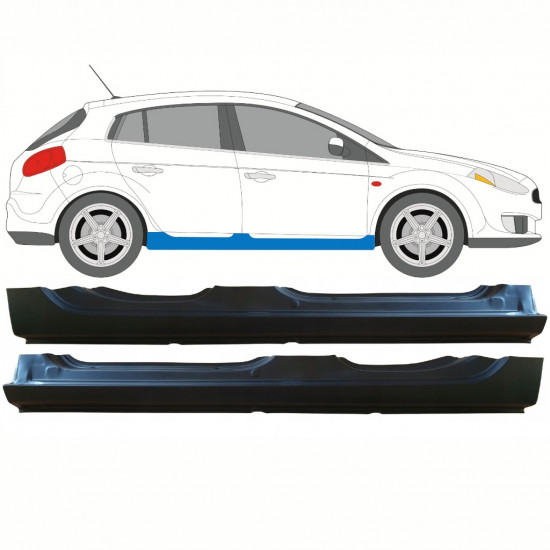 Reparatie dorpel voor Fiat Bravo II 2007-2014 / Links + Rechts / Set 10226