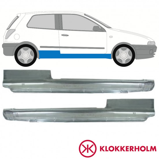 Reparatie dorpel voor Fiat Bravo 1995-2001 / Links + Rechts / Set 10987