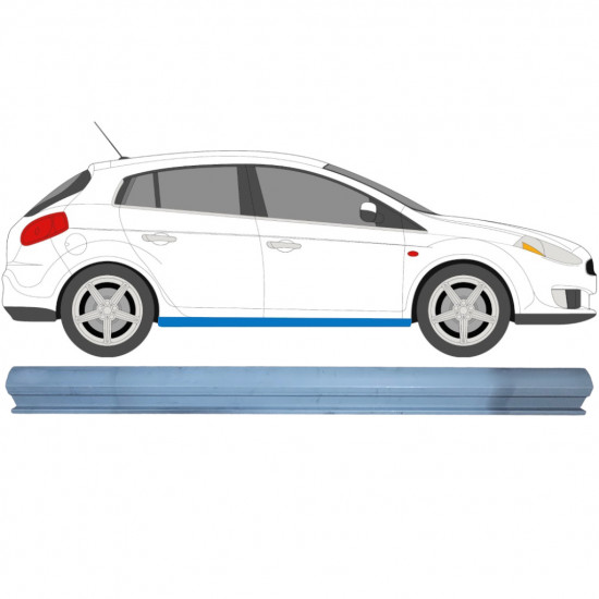 Reparatie dorpel voor Fiat Bravo II 2007-2014 / Links = Rechts (symmetrisch) 6481