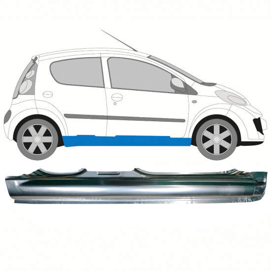 Reparatie dorpel voor Peugeot 107 Citroen C1 2005- / Rechts 8650