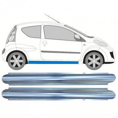 Reparatie dorpel voor Citroen C1 2005- / Links + Rechts / Set 10711